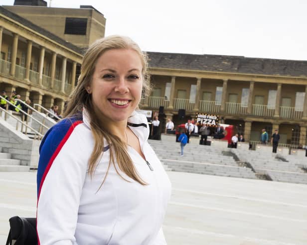 Halifax's paralympian at the Piece Hall