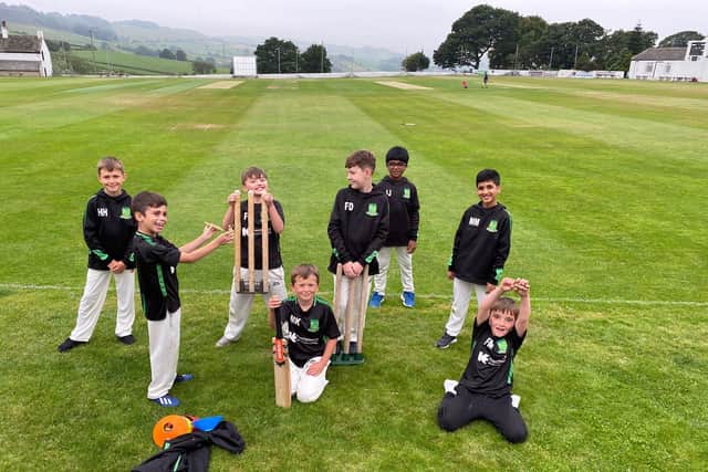 Juniors training at Blackley Cricket Club. Photo: Alice Hesmondhalgh