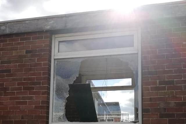 Threeways Centre, in Nursery Lane, Halifax, was hit by vandalism this week