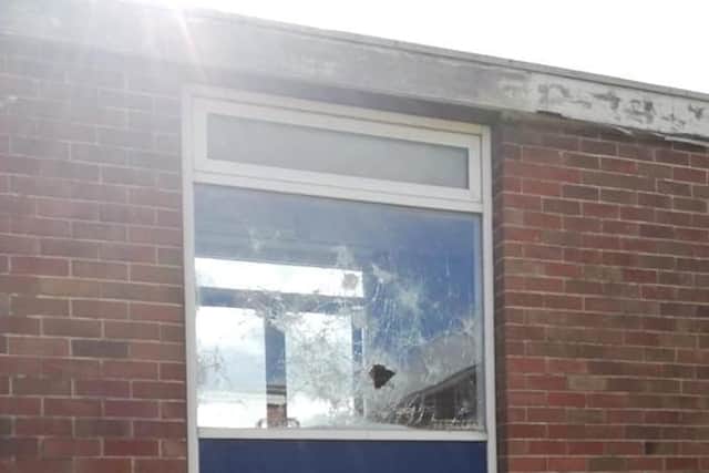 Threeways Centre, in Nursery Lane, Halifax, was hit by vandalism this week