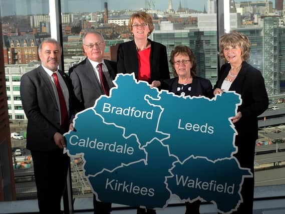 Leaders of the local authorities in West Yorkshire