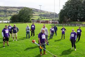 Volunteers come together to help clear up Halifax RUFC, Ovenden Park