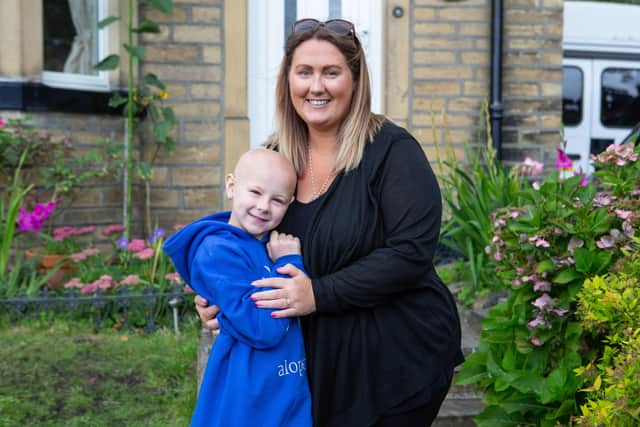Wendy Pullan and daughter Bonnie, from Skircoat Green, Halifax, who has alopecia and has won an award for raising awareness of the condition