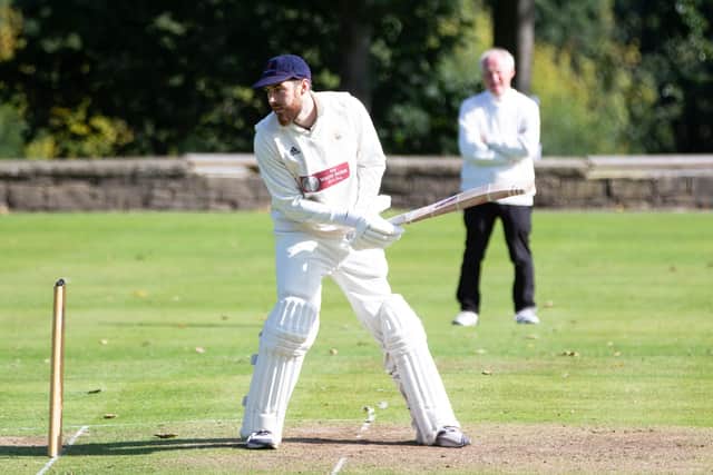 Actions from Booth v Triangle, at Booth Cricket Club. Pictured is Christian Silkstone
