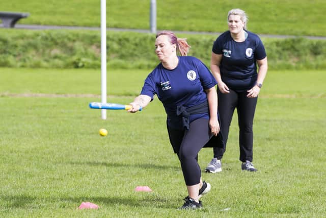 Halifax Rounders Club at Trinity Academy. Margaret Pearce.