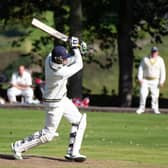 Actions from Booth v Triangle, at Booth Cricket Club. Pictured is Kurtis Whippy