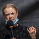 Swedish climate activist Greta Thunberg speaks at a press conference following the meeting with German Chancellor Angela Merkel on August 20, 2020 in Berlin,  (Photo by Maja Hitij/Getty Images)