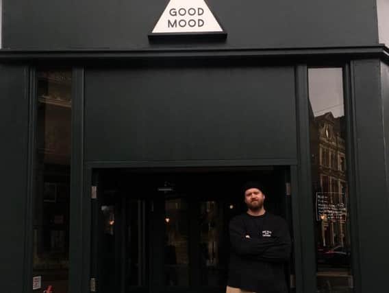Owner Ross Thomas outside of Good Mood, Halifax