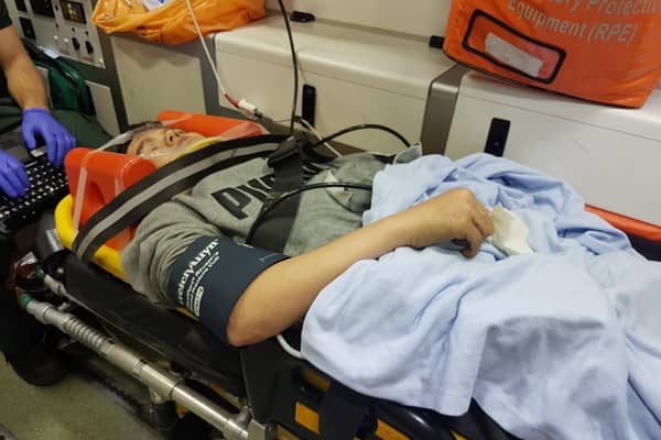 Jack Middleton, 13, broke his right leg and heel on October 11 after he fell from a 20-foot fall in Old Lane Mill, in the Boothtown area of Halifax