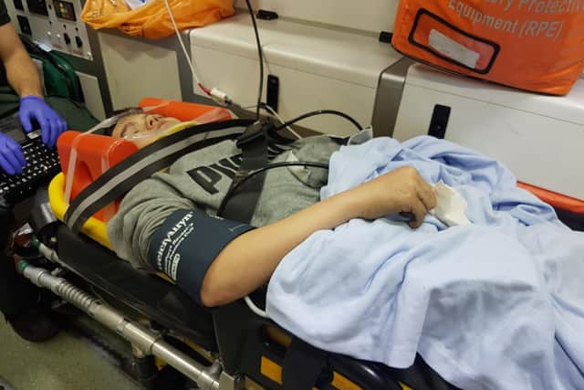 Jack Middleton, 13, broke his right leg and heel on October 11 after he fell from a 20-foot fall in Old Lane Mill, in the Boothtown area of Halifax