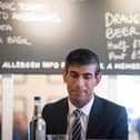 Chancellor of the Exchequer Rishi Sunak hosting a roundtable for business representatives at Franco Manca in Waterloo, London. Photo: PA