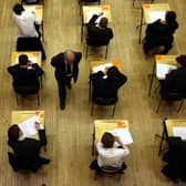 File photo of a general view of pupils sitting an exam. Most A-level and GCSE exams in England will be delayed by three weeks next year due to the pandemic, Education Secretary Gavin Williamson has confirmed. Photo: PA