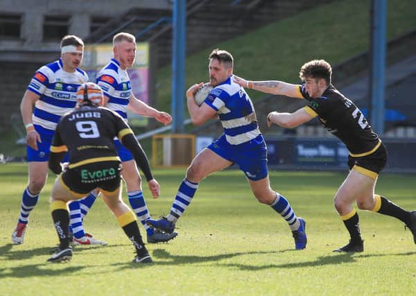 Halifax RLFC in action. Photo: Simon Hall/OMH Rugby Pics