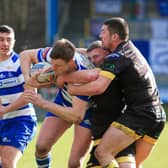 Action from Halifax RLFC at the Shay