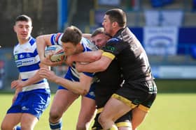 Action from Halifax RLFC at the Shay