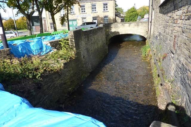 Phoenix Bridge in Brighouse damaged by floods in February 2020