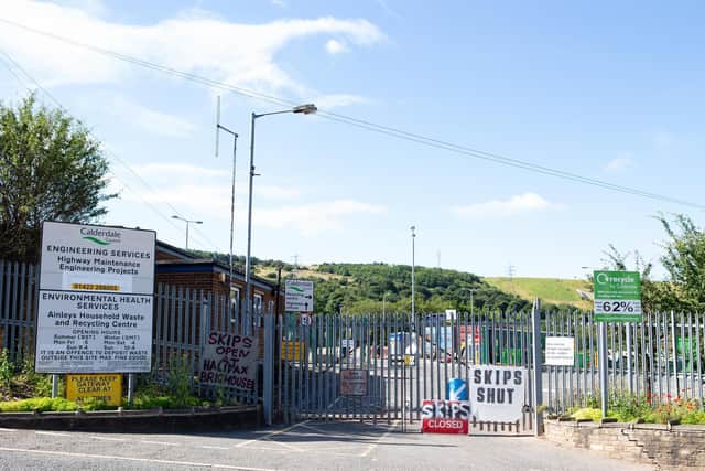 Elland Household Waste and Recycling Centre (HWRC).