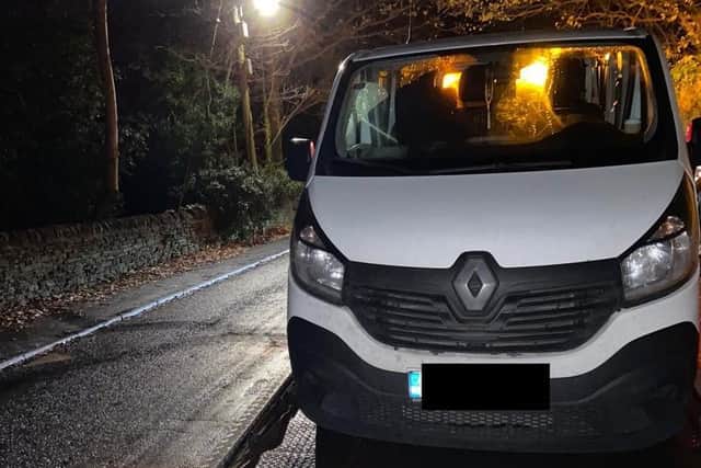 The van was seized by police in Halifax