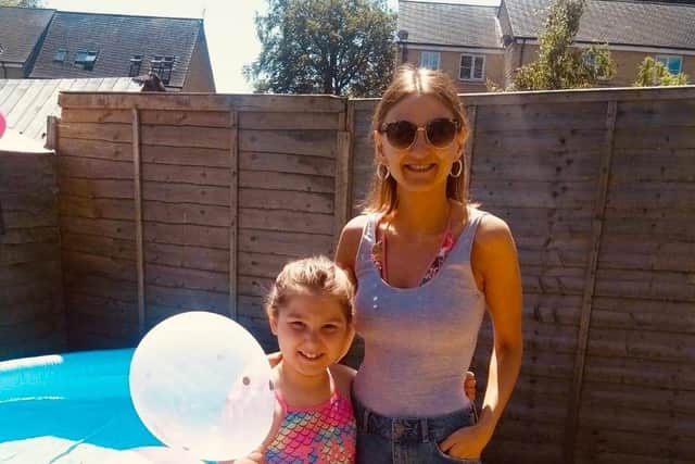 Anna Lajca with niece Jessica