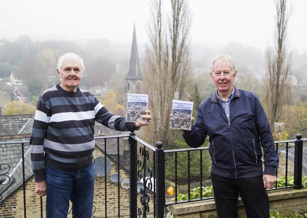 Film makers Trevor Simpson, left, and film maker Peter Thornton, with Pathways Film Productions latest DVD My Calderdale.