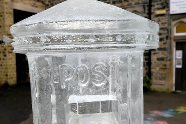 Stunning ice sculpture