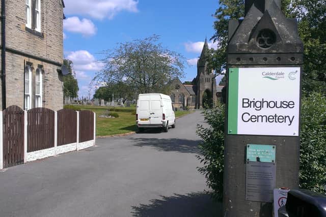 Brighouse Cemetery on Lightcliffe Road