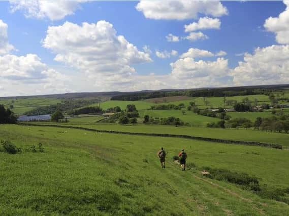 Yorkshire's many walks will be promoted as part of a strategy to increase tourism in 2021. The picture shows walkers near Leighton Reservoir, Nidderdale, North Yorkshire. Picture: Dave Porter/Adobe