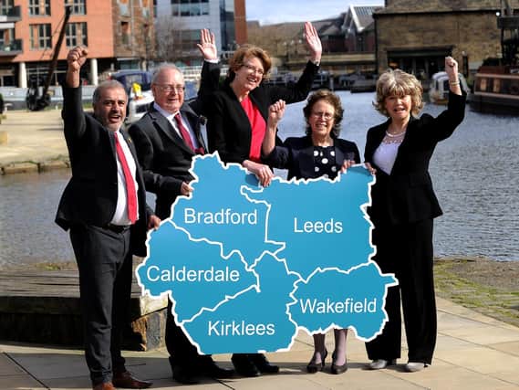 Leaders of local authorities in West Yorkshire
