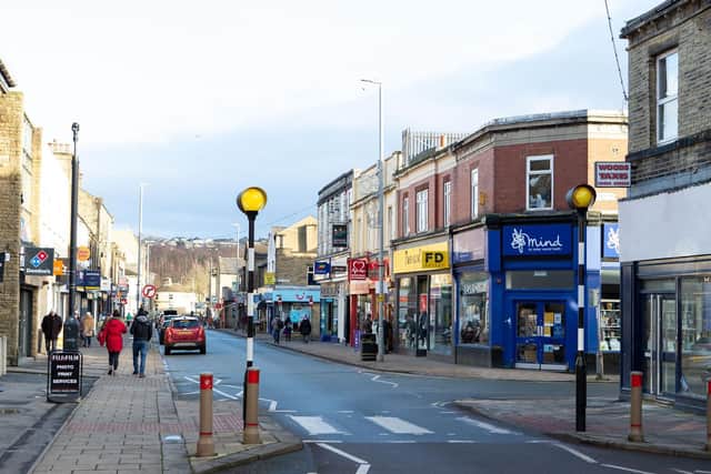 Brighouse town centre in lockdown