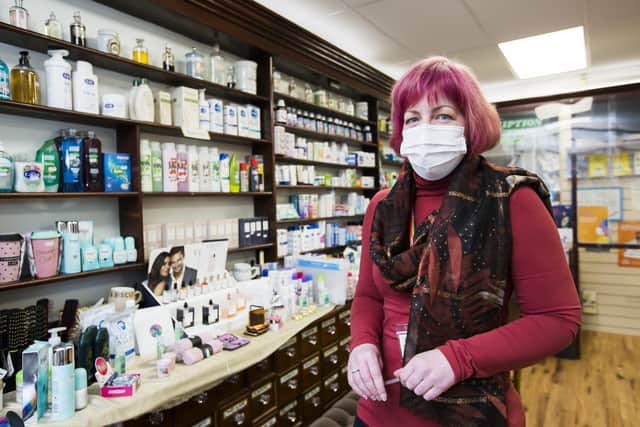 Pharmacy manager Amanda Smith at Heath Pharmacy, Savile Park, Halifax.
