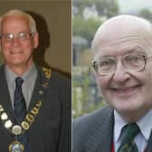Former Mayor of Hebden Royd Robin Dixon and former Mayor of Todmorden Frank McManus.