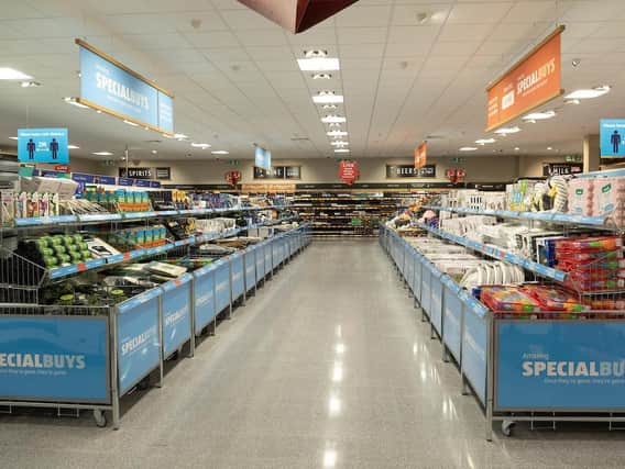 Inside Aldi on the Specialbuys aisle