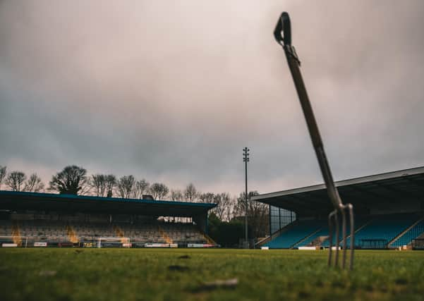 FC Halifax Town v Altrincham at The Shay December 28, 2020. Photo: Marcus Branston. The Shay