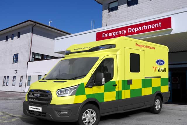 The ambulance created by Ford and Brighouse firm Venari Group