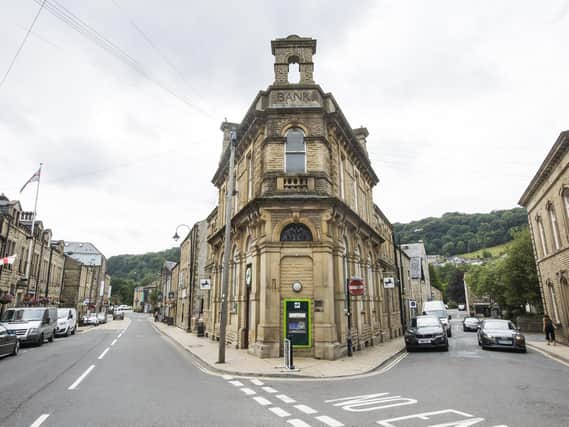 The former Lloyds Banks in the centre of Hebden Bridge