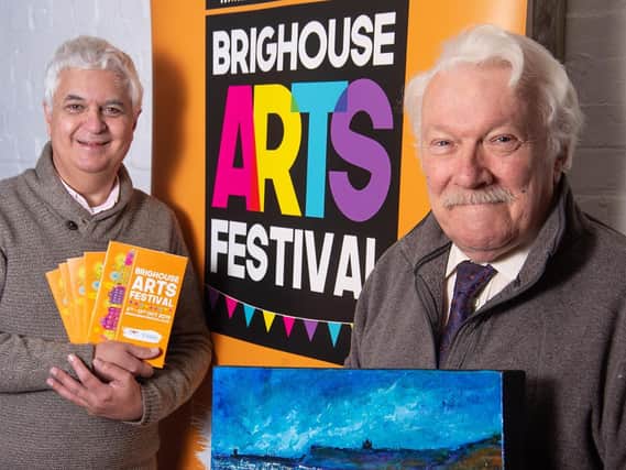 Steven Lord and John Buxton launch the art challenge 2021.