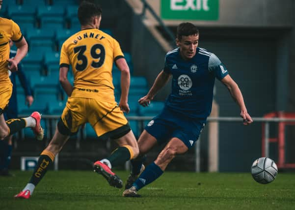 FC Halifax Town v Hartlepool at The Shay, December 19, 2020. Photo: Marcus Branston. Jeff King