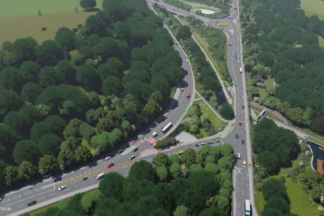 How it will look – artist’s impressions of parts of the A629 Calder and Hebble scheme, courtesy of Calderdale Council
