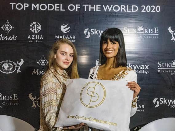 Georgina Crossley of GeeGee Collection on the judging panel of Top Model of the World in Hurgharda, Egypt to Crown Miss Peru ‘Pierinna Patino Flores’ the world title