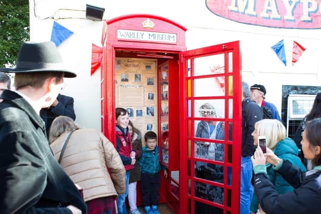 Opening of the Warley Village Museum, in an old phone box in 2016