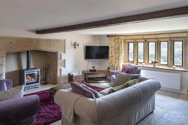 Rustic comfort in Carr House Farm's sitting room