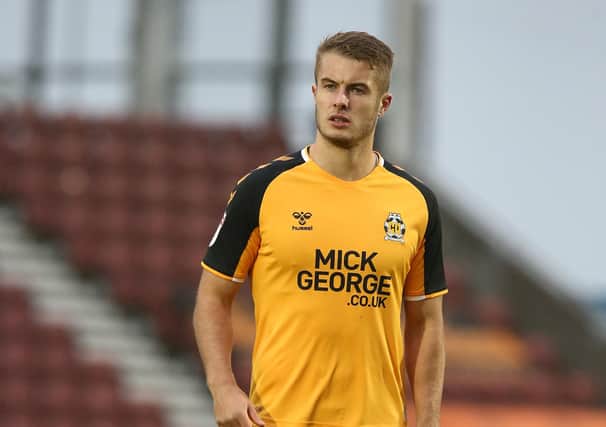 Andrew Dallas, pictured playing for parent club Cambridge United, is on loan at Weymouth. (Photo by Pete Norton/Getty Images)