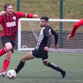Actions from FC Panda v Cock and Bottle, at Calderdale College. Pictured is Gareth Sherwood and Aweis Khan