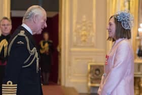 Amanda with Prince Charles. Photo: Crown copyright