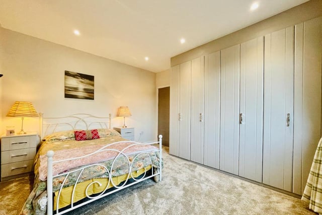 One of the four bedrooms. This one has built in wardrobes