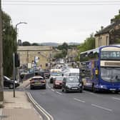 Traffic in Brighouse town centre