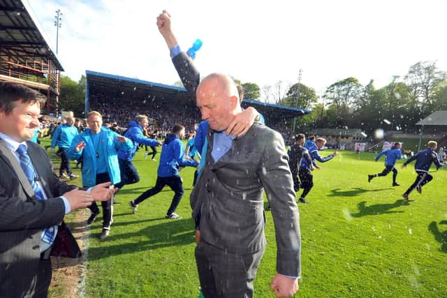 Heath after his Halifax team secured promotion from the Conference North in 2017