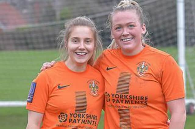 Darcie Green and Amy Woodruff each scored four in Brighouse Town Women's convincing win over Brayton Belles.