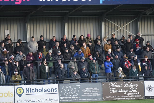 The fans take in the action at the Flamingo Land Stadium