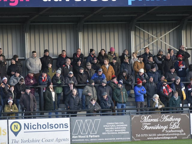 The fans take in the action at the Flamingo Land Stadium